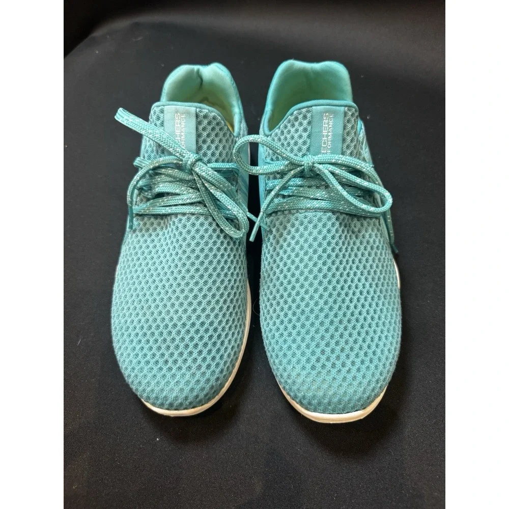 Skechers Performance Women's Aqua Teal Mesh Sneakers Size 8.5 SN14815
